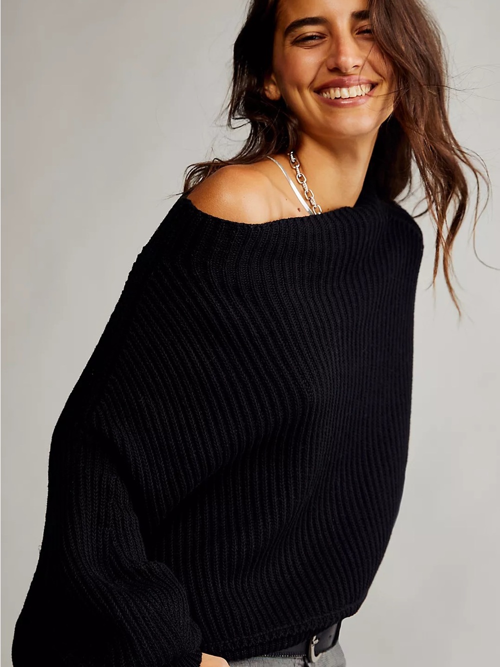 *BLUE COLOR* Free People Emmy Mock Neck Sweater xs